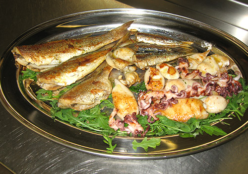 Grilled fish